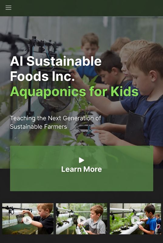 Community education and food donation at AI Sustainable Foods Monroe County Pennsylvania